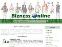 Tablet Screenshot of biznessonline.com.au
